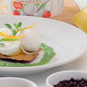 Bocconcini marinati con agrumi e pepe