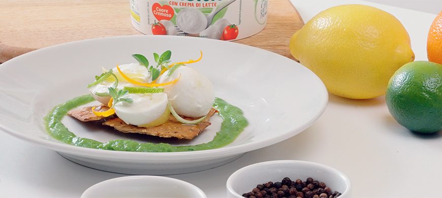 Bocconcini marinati con agrumi e pepe